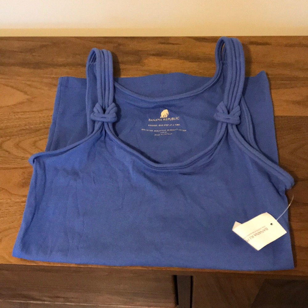Banana Republic tank top with knotted strap detail